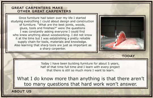 Michael Bartolac at work — great carpenters make other great carpenters